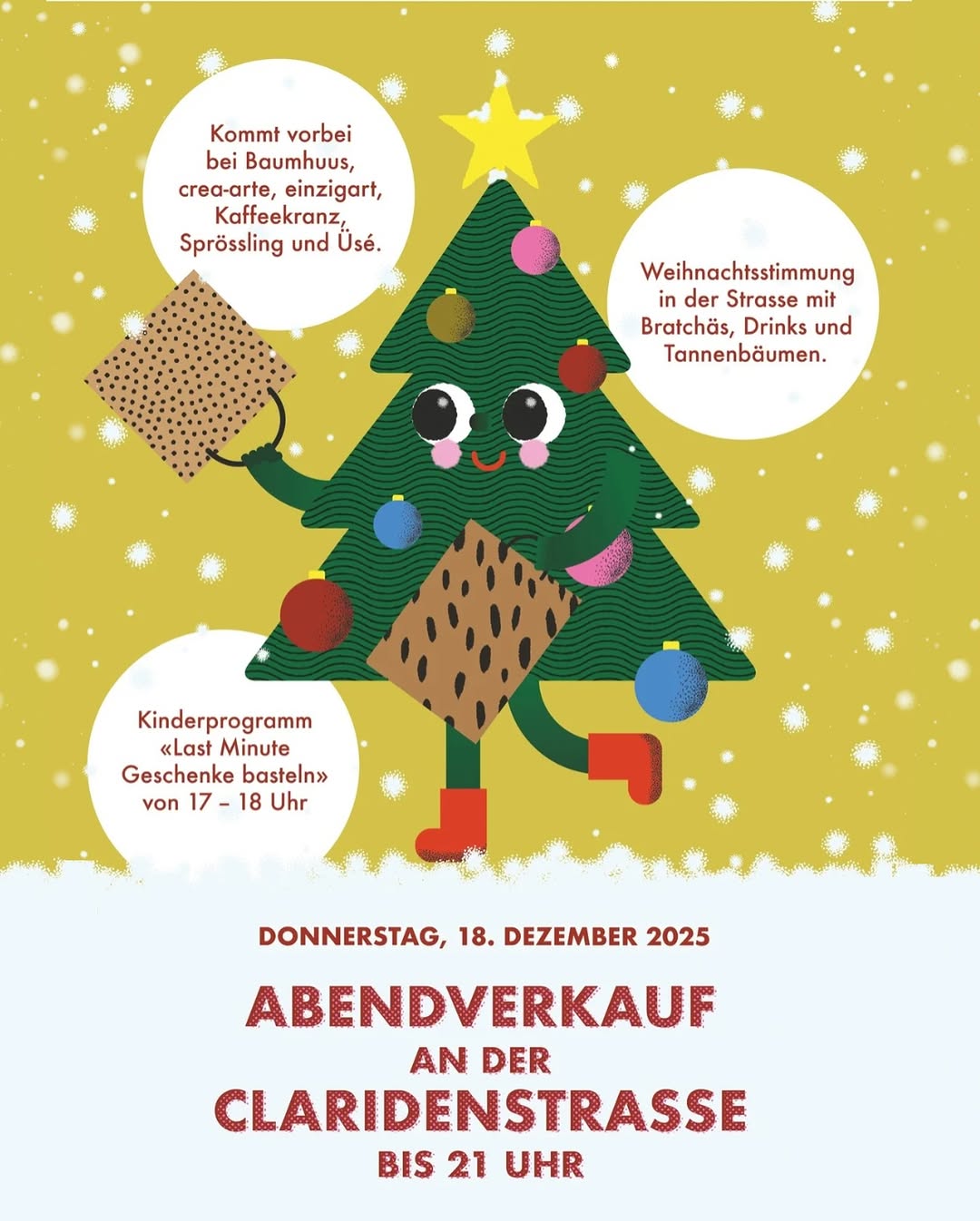 Abendverkauf an der Claridenstrasse